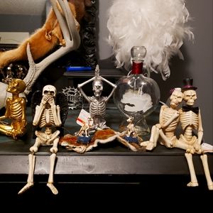 skeleton decor figurines